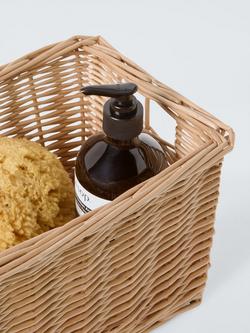 John Lewis Woven Willow Basket, Light Natural, Small - view 2, Light Natural