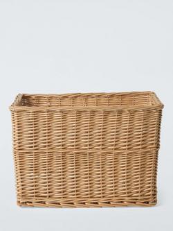 John Lewis Willow Log Basket, Light Natural - view 2, Light Natural