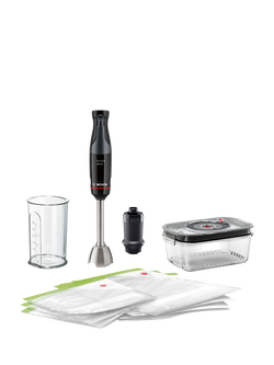 BOSCH Series 4 ErgoMaster MSM4B6V2GB Hand Blender, Black, Black