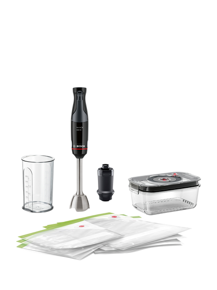 BOSCH Series 4 ErgoMaster MSM4B6V2GB Hand Blender, Black, Black