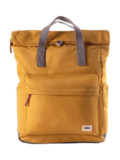 ROKA London Canfield B Recycled Nylon Rolltop Backpack, 15L, Corn