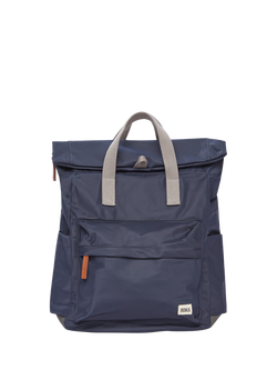 ROKA London Canfield B Recycled Nylon Rolltop Backpack, 15L, Midnight
