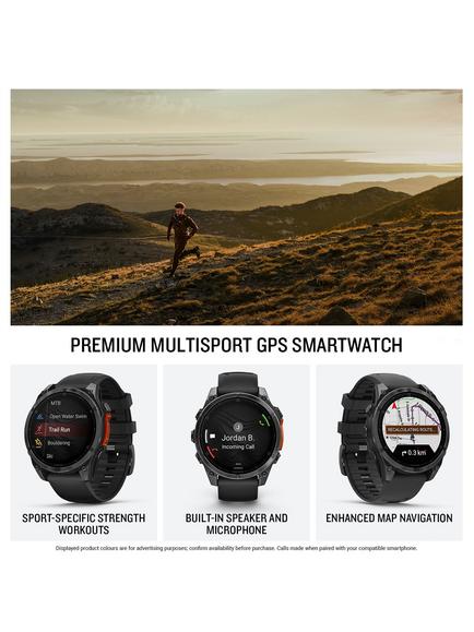 Garmin fēnix 8 GPS, 47mm, Multisport Smartwatch, Black - view 2, Black