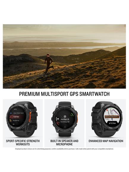 Garmin fēnix 8 GPS, 51mm, Multisport Smartwatch, Black - view 2, Black