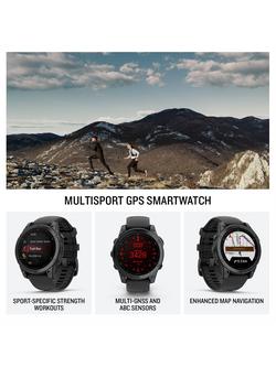 Garmin fēnix E GPS, 47mm, Multisport Smartwatch, Black - view 2, Black