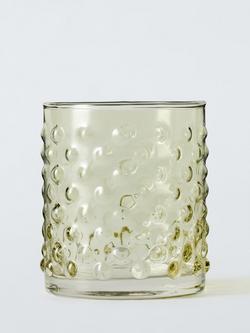 John Lewis Bubble Glass Tumbler, 405ml, Green, Green