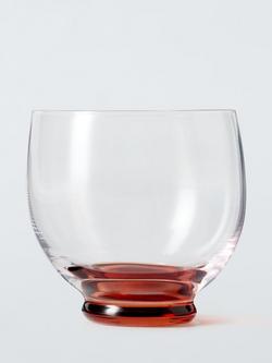 John Lewis Colour Base Glass Tumbler, 300ml, Red, Red