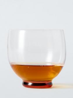 John Lewis Colour Base Glass Tumbler, 300ml, Red - view 2, Red