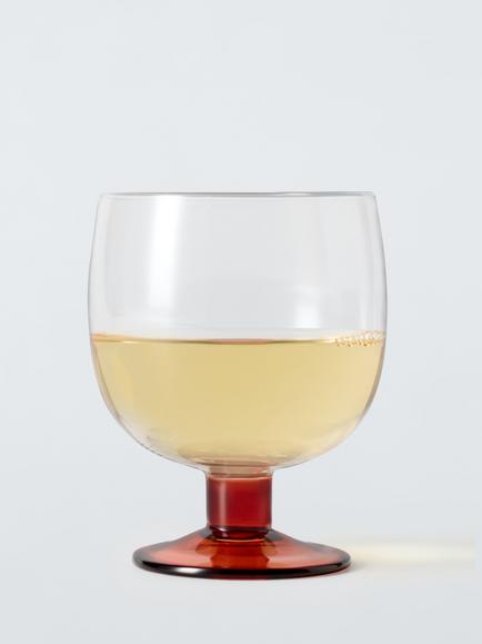 John Lewis Colour Stem Wine Glass, 300ml, Red - view 2, Red