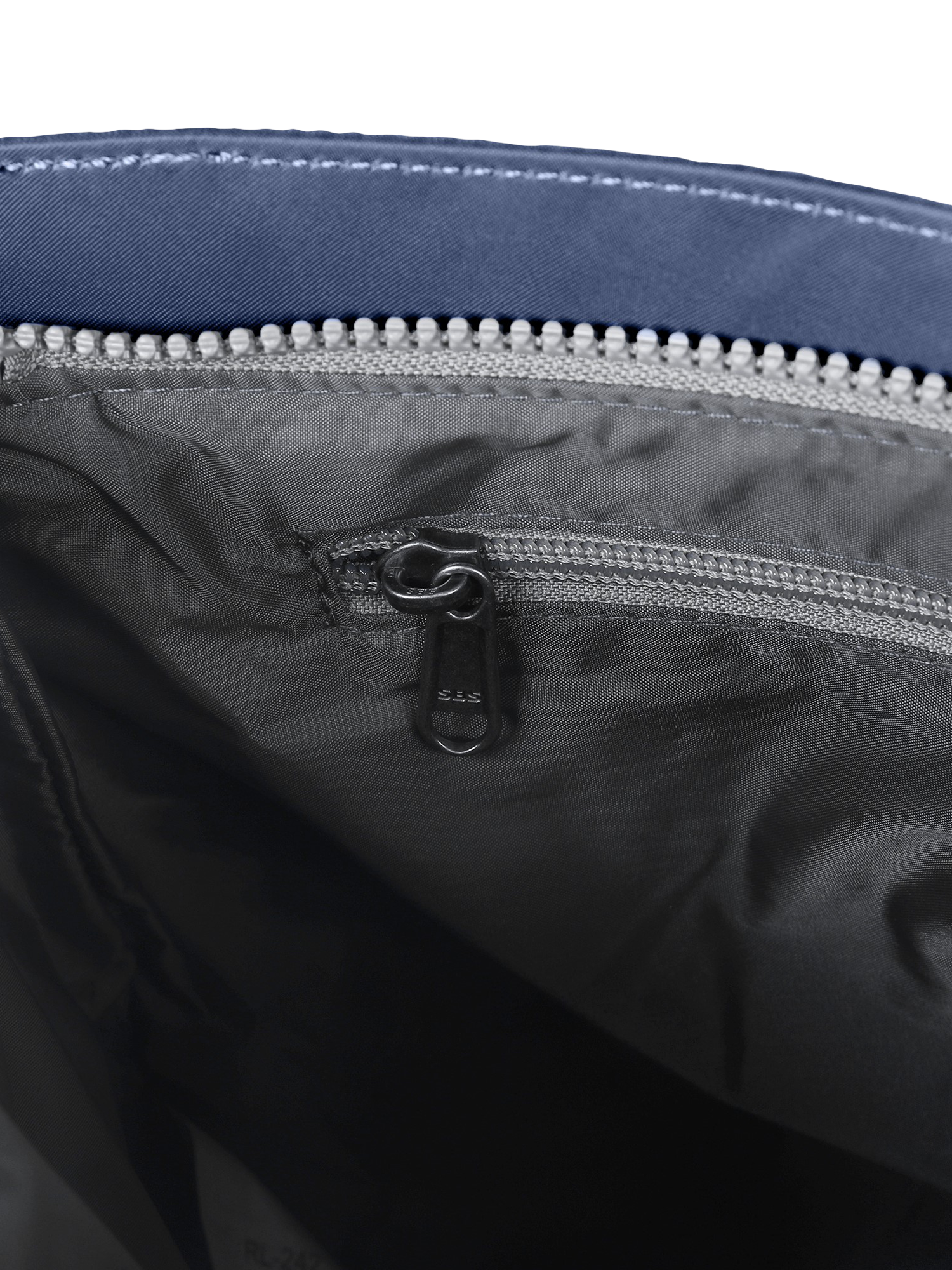 Product image 4 of 6, which shows ROKA London Kennington Recycled Nylon Crossbody Bag, Airforce Blue