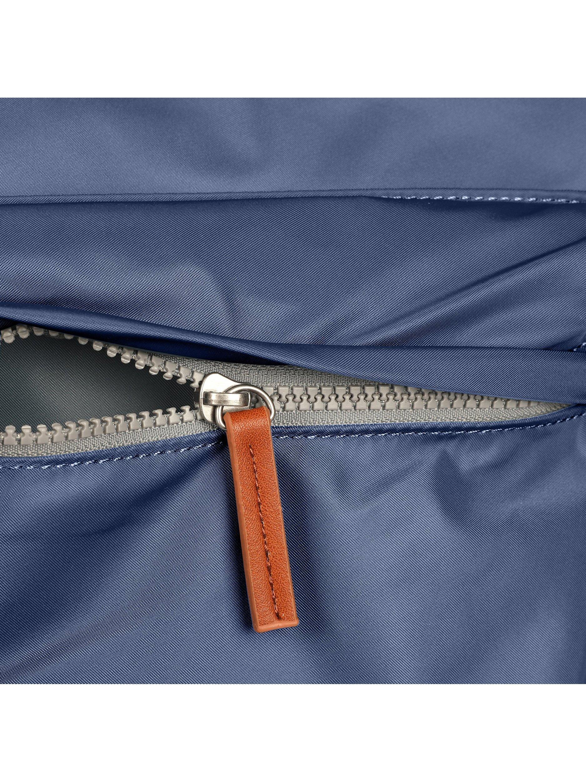 Product image 5 of 6, which shows ROKA London Kennington Recycled Nylon Crossbody Bag, Airforce Blue