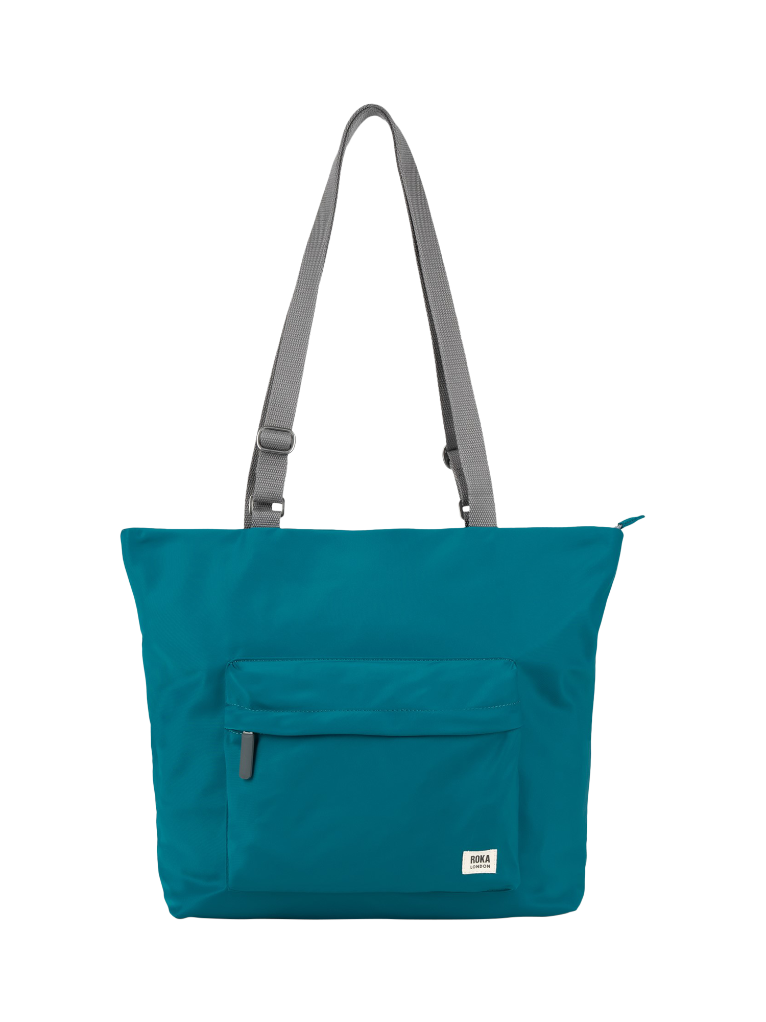 Product image 1 of 6, which shows ROKA London Trafalgar Recycled Nylon Tote Bag, 13.5L, Marine