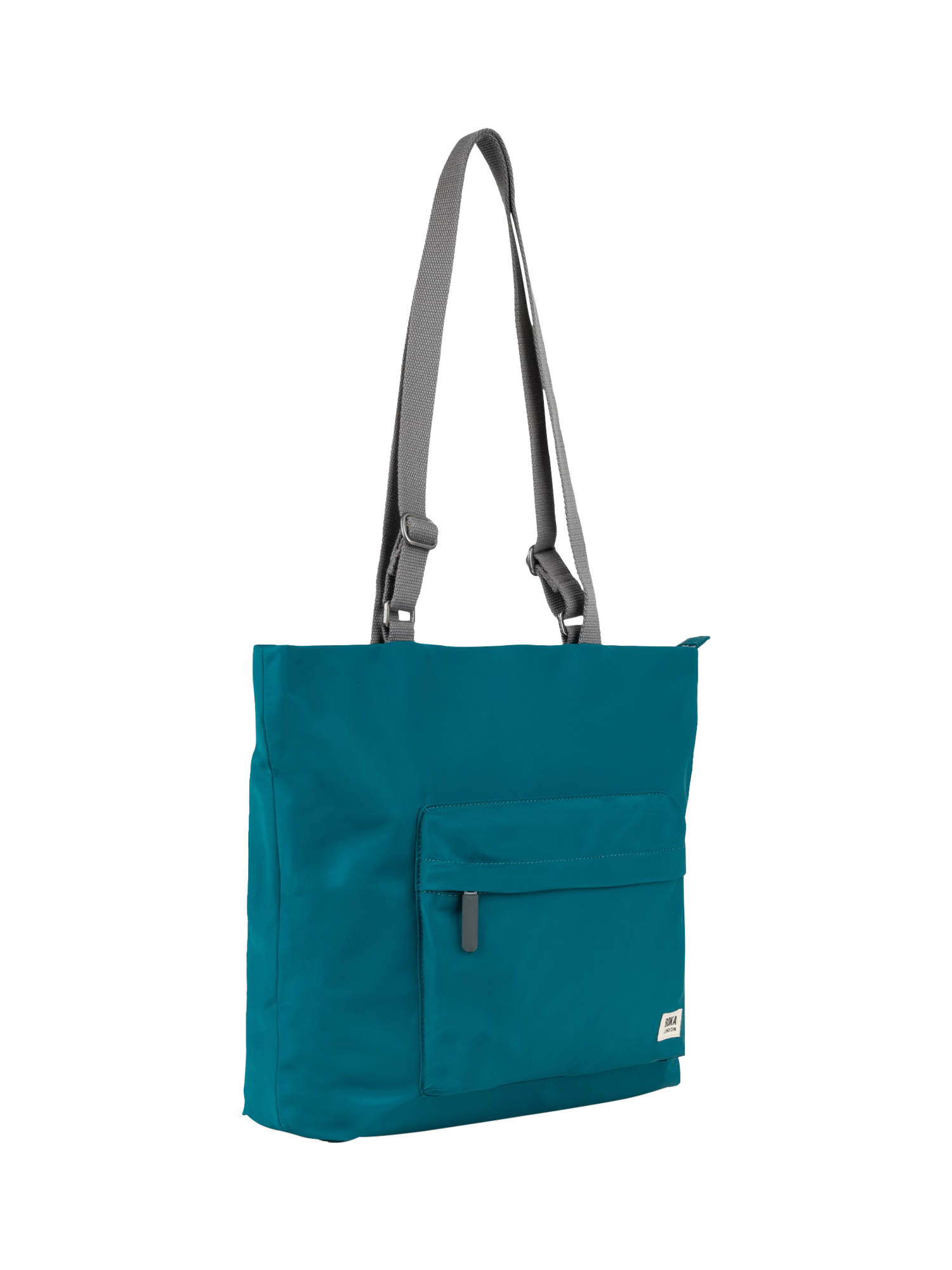 Product image 2 of 6, which shows ROKA London Trafalgar Recycled Nylon Tote Bag, 13.5L, Marine