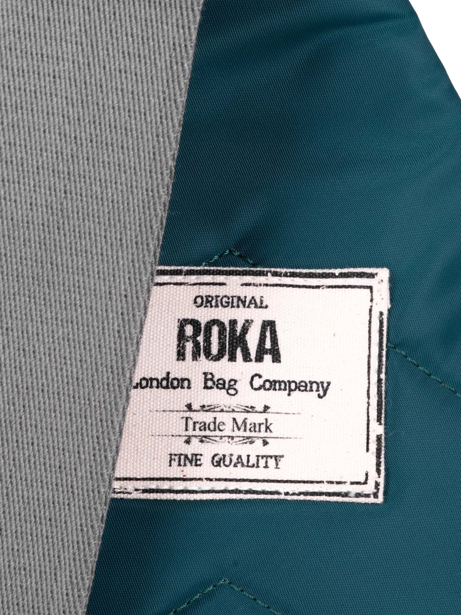Product image 6 of 6, which shows ROKA London Willesden Recycled Nylon Sling Crossbody Bag, 4.5L, Teal