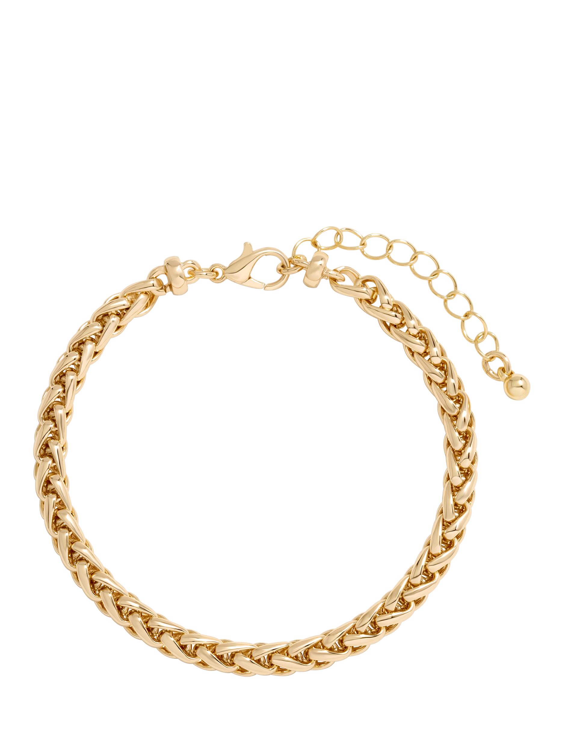 Product image 1 of 2, which shows Jon Richard Entwined Chain Bracelet, Gold