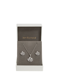 Jon Richard Bridal Cubic Zirconia Tree Of Love Pendant Necklace and Stud Earrings
