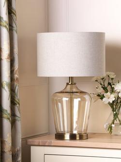 Laura Ashley Ockley Touch Table Lamp, Antique Brass - view 2, Antique Brass