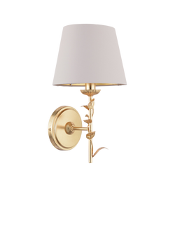 Laura Ashley Halton Wall Light, Gold - view 2, Gold