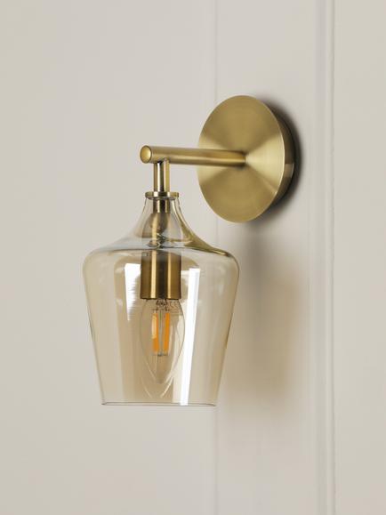 Laura Ashley Ockley Wall Light, Antique Brass - view 2, Antique Brass