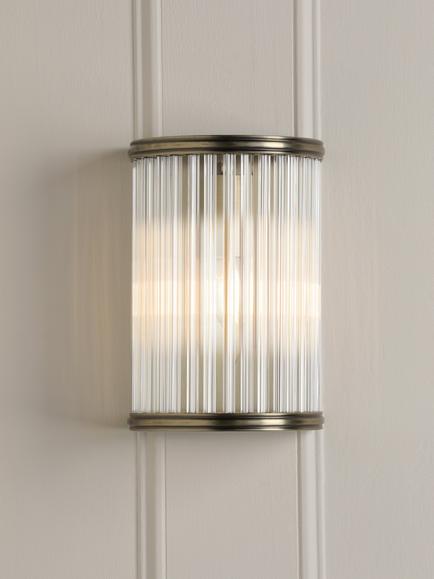 Laura Ashley Sutton Wall Light, Antique Brass, Antique Brass