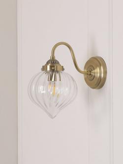 Laura Ashley Whitham Wall Light, Antique Brass - view 2, Antique Brass