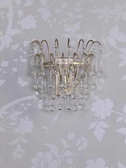 Laura Ashley Willow Wall Light - view 2, Gold