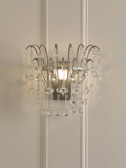 Laura Ashley Willow Wall Light, Pewter