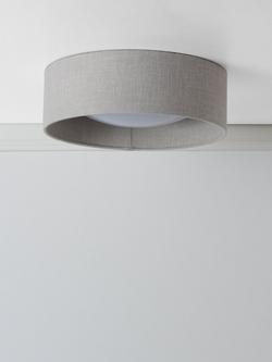 Laura Ashley Bacall 2 Light Flush Ceiling Light, Oatmeal - view 2, Oatmeal