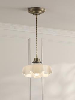 Laura Ashley Banham Pendant Ceiling Light, Antique Brass, Antique Brass