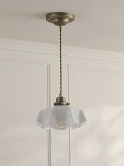 Laura Ashley Banham Pendant Ceiling Light, Antique Brass - view 2, Antique Brass