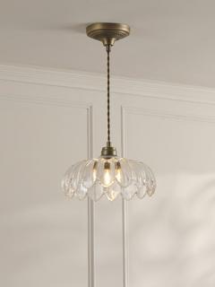 Laura Ashley Bexwell Pendant Ceiling Light, Antique Brass