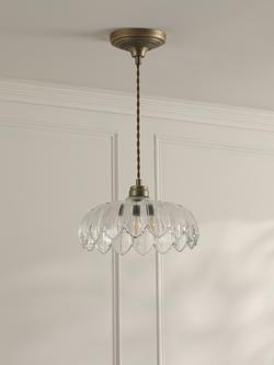 Laura Ashley Bexwell Pendant Ceiling Light, Antique Brass - view 2, Antique Brass