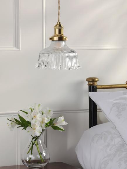 Laura Ashley Theodore Ceiling Light, Antique Brass - view 2, Antique Brass
