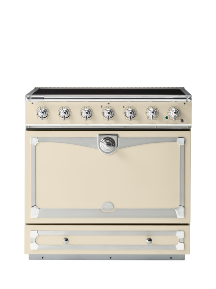 La Cornue CornuFe AlberTine 90cm Electric Range Cooker with Induction Hob, Morning Dew