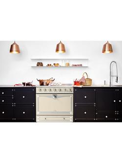 La Cornue CornuFe AlberTine 90cm Electric Range Cooker with Induction Hob - view 2, Morning Dew