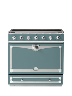 La Cornue CornuFe AlberTine 90cm Electric Range Cooker with Induction Hob, Ocean