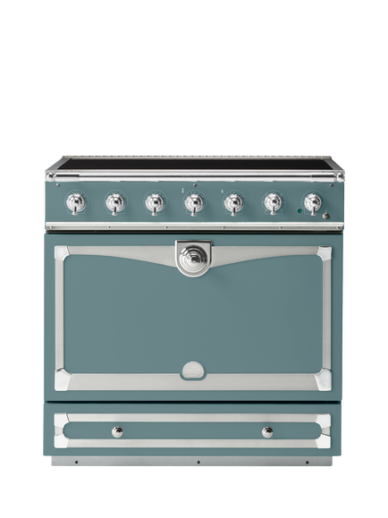 La Cornue CornuFe AlberTine 90cm Electric Range Cooker with Induction Hob, Ocean