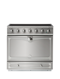 La Cornue CornuFe AlberTine 90cm Electric Range Cooker with Induction Hob, Stainless Steel