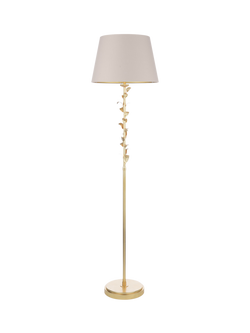 Laura Ashley Halton Floor Lamp, Gold - view 2, Gold