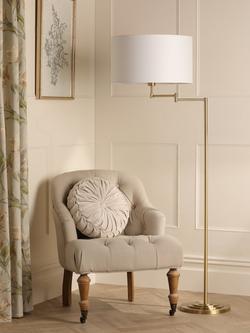Laura Ashley Marlowe Swing Arm Floor Lamp - view 2, Antique Brass