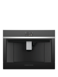 Fisher & Paykel EB60DSX1 Built In Coffee Machine, Black