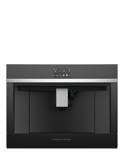 Fisher & Paykel EB60DSX1 Built In Coffee Machine, Black - view 2, Black