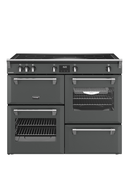 Stoves Richmond 110cm Electric Induction Hob Range Cooker, Anthracite, Anthracite