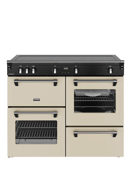 Stoves Richmond 110cm Electric Induction Hob Range Cooker, Cream, Cream