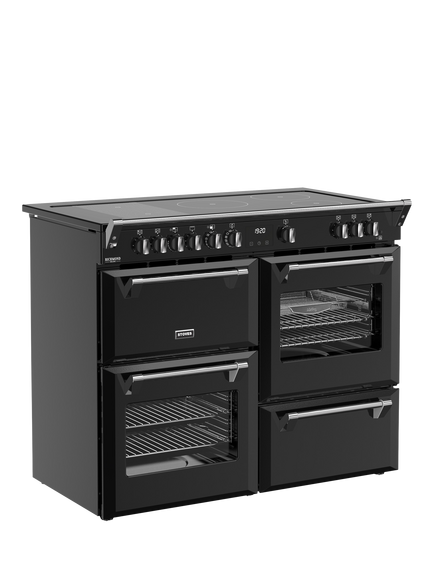 Stoves Richmond Deluxe 110cm Electric Induction Hob Range Cooker, Black - view 2, Black