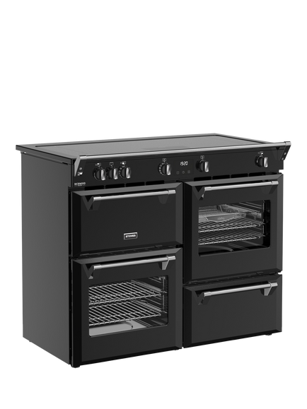 Stoves Zoneless Richmond Deluxe 110cm Electric Induction Hob Range Cooker, Black - view 2, Black