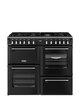 Stoves Richmond Deluxe 100cm Dual Fuel Gas Hob Range Cooker, Black
