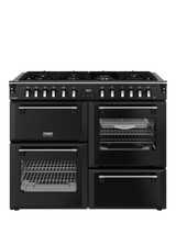 Stoves Richmond Deluxe 110cm Dual Fuel Gas Hob Range Cooker, Black