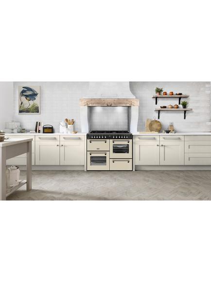 Stoves Richmond Deluxe 110cm Dual Fuel Gas Hob Rang Cooker, Cream - view 2, Cream