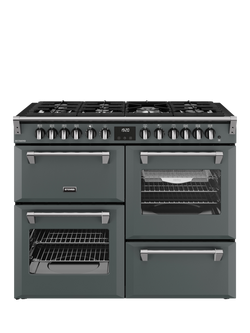 Stoves Richmond 110cm Dual Fuel Gas Hob Range Cooker, Anthracite, Anthracite